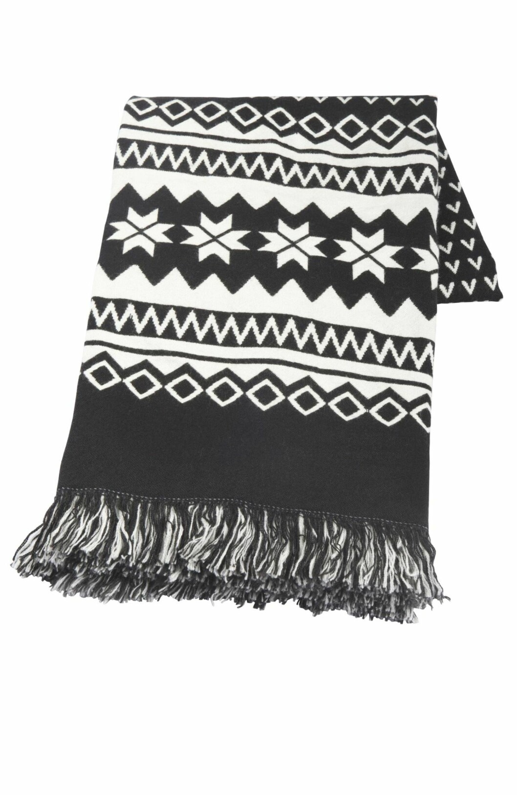 <strong>MØNSTERSTRIKK:</strong> «Isgata» pledd i akryl og ull, 130 x 180 cm (kr 298, Ikea). Foto: Produsenten <strong>MØNSTERSTRIKK:</strong> «Isgata» pledd i akryl og ull, 130 x 180 cm (kr 298, Ikea). Foto: Produsenten