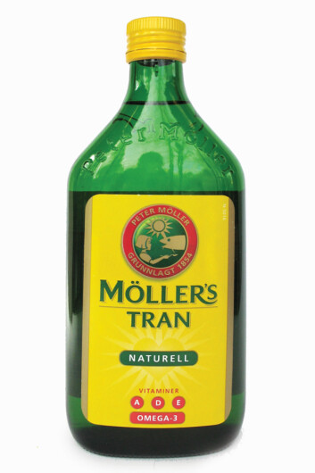 EN KJENT VARIANT: Möllers tran er et eksempel på flytende tran. Det finnes også mange varianter og merker innenfor flytende tran. - Velg et anerkjent merke, da er du trygg, råder Gjermund Vogt. Foto: Produsent EN KJENT VARIANT: Möllers tran er et eksempel på flytende tran. Det finnes også mange varianter og merker innenfor flytende tran. - Velg et anerkjent merke, da er du trygg, råder Gjermund Vogt. Foto: Produsent
