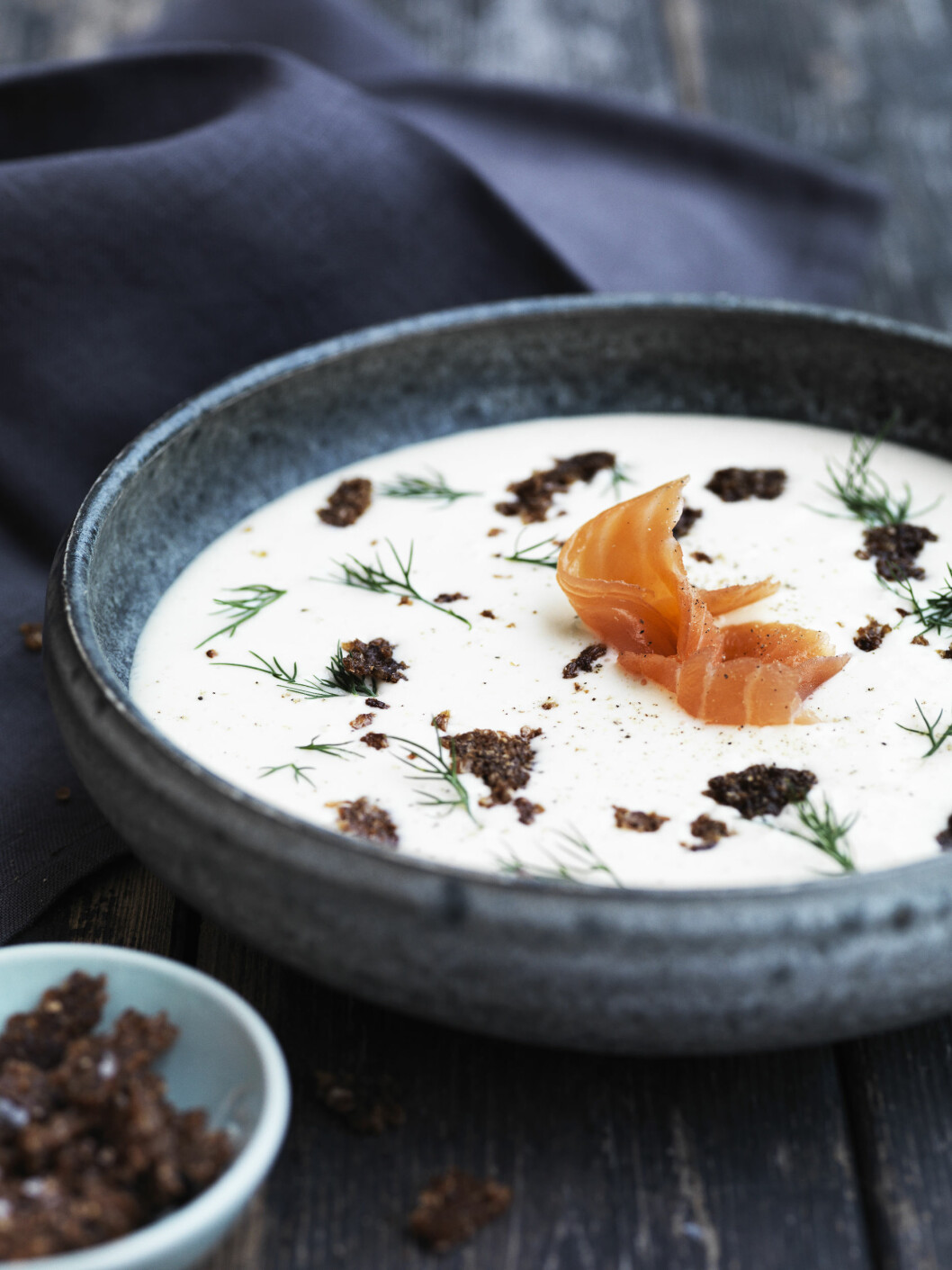POTETSUPPE: Denne suppen tar under en halvtime å lage og ser fin ut servert - perfekt om du skal ha selskap. Foto: All Over Press POTETSUPPE: Denne suppen tar under en halvtime å lage og ser fin ut servert - perfekt om du skal ha selskap. Foto: All Over Press