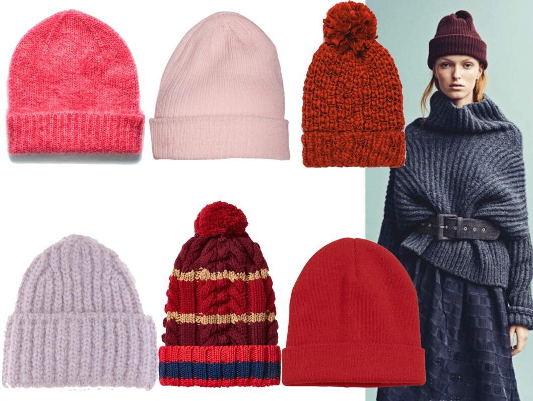 HØSTENS KULESTE LUER:
Shop stilen: fra venstre: Knallrosa fra FWSS; kr 499. Lyselilla fra Acne, ca. kr 2300. Lyserosa fra Cubus, kr 79. Striper og dusk fra Tommy Hilfiger, kr 1300. Oransj med dusk fra Zara, kr 99. Rød fra Gina Tricot, kr 99. Foto: Holzweiler, Produsentene og Net-a-porter.com HØSTENS KULESTE LUER:
Shop stilen: fra venstre: Knallrosa fra FWSS; kr 499. Lyselilla fra Acne, ca. kr 2300. Lyserosa fra Cubus, kr 79. Striper og dusk fra Tommy Hilfiger, kr 1300. Oransj med dusk fra Zara, kr 99. Rød fra Gina Tricot, kr 99. Foto: Holzweiler, Produsentene og Net-a-porter.com