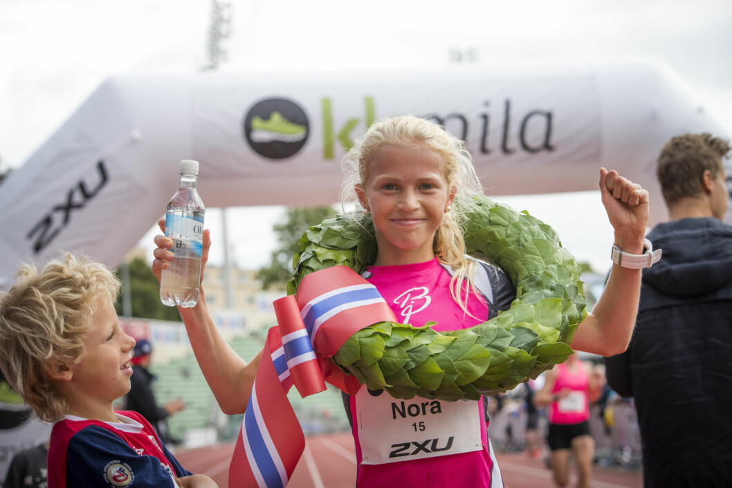<strong>VANT 5 KM:</strong> Nora Sødal Raastad fra klubben Lyn suste var førstemann i mål. Foto: Kyle Meyr/KK <strong>VANT 5 KM:</strong> Nora Sødal Raastad fra klubben Lyn suste var førstemann i mål. Foto: Kyle Meyr/KK