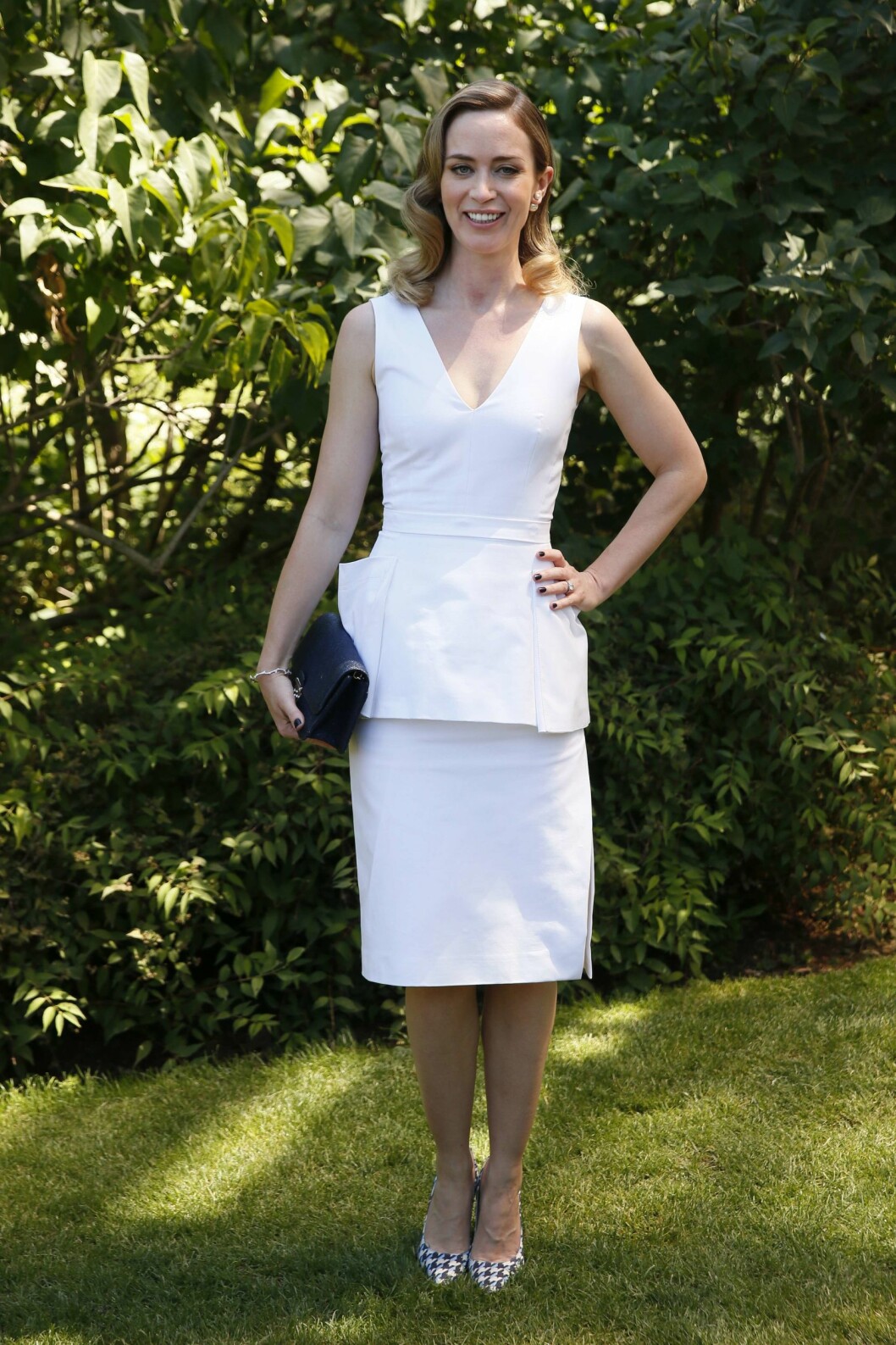 PÅ DIOR VISNING: Emily Blunt. Foto: Afp PÅ DIOR VISNING: Emily Blunt. Foto: Afp