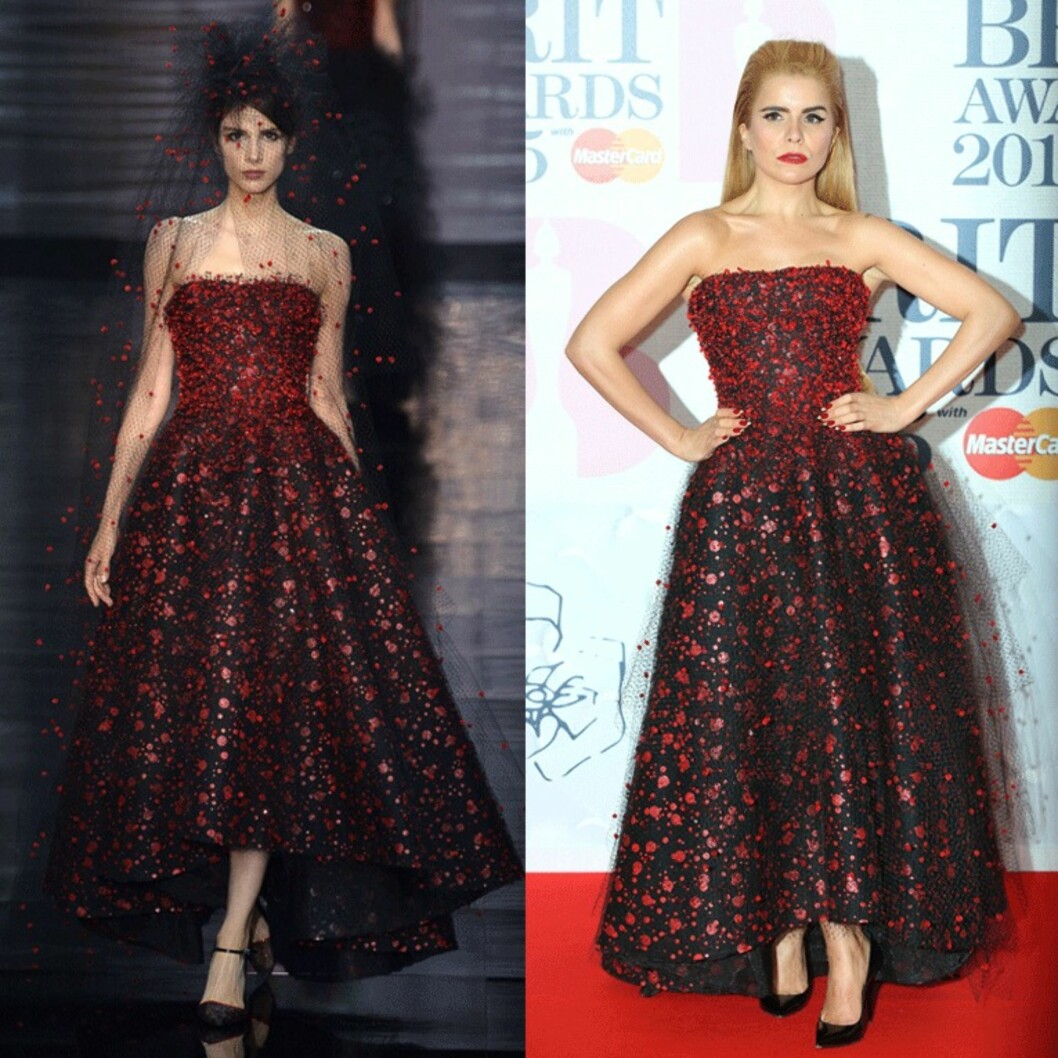 KJOLEN: Paloma Faith i Armani Prive. Foto: Scanpix KJOLEN: Paloma Faith i Armani Prive. Foto: Scanpix