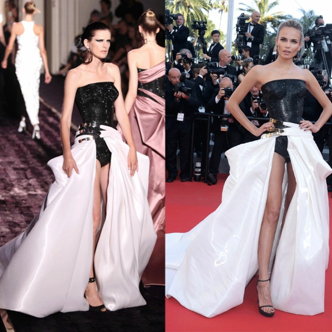 SPLITT: Nathasa Poly i Atelier Versace, Foto: Scanpix SPLITT: Nathasa Poly i Atelier Versace, Foto: Scanpix