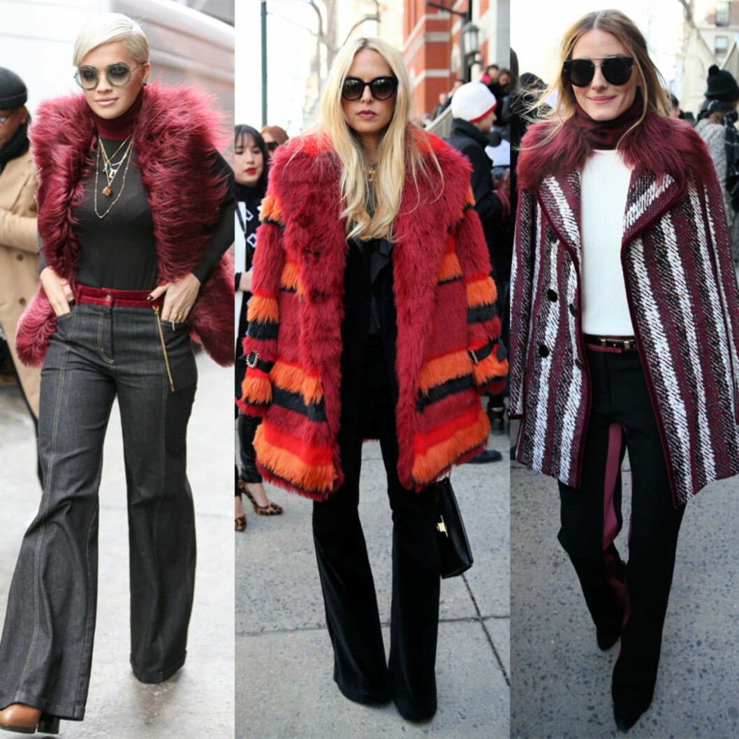 GJESTER: Rita Ora, Rachel Zoe og Olivia Palermo var blant gjestene på visningen til Hilfiger. Foto: All Over GJESTER: Rita Ora, Rachel Zoe og Olivia Palermo var blant gjestene på visningen til Hilfiger. Foto: All Over