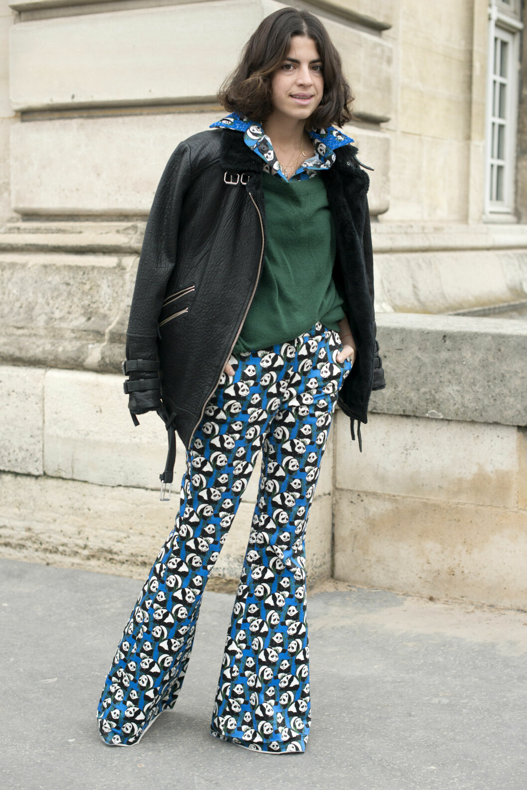 Leandra Medine i pandadress. Foto: All Over Leandra Medine i pandadress. Foto: All Over