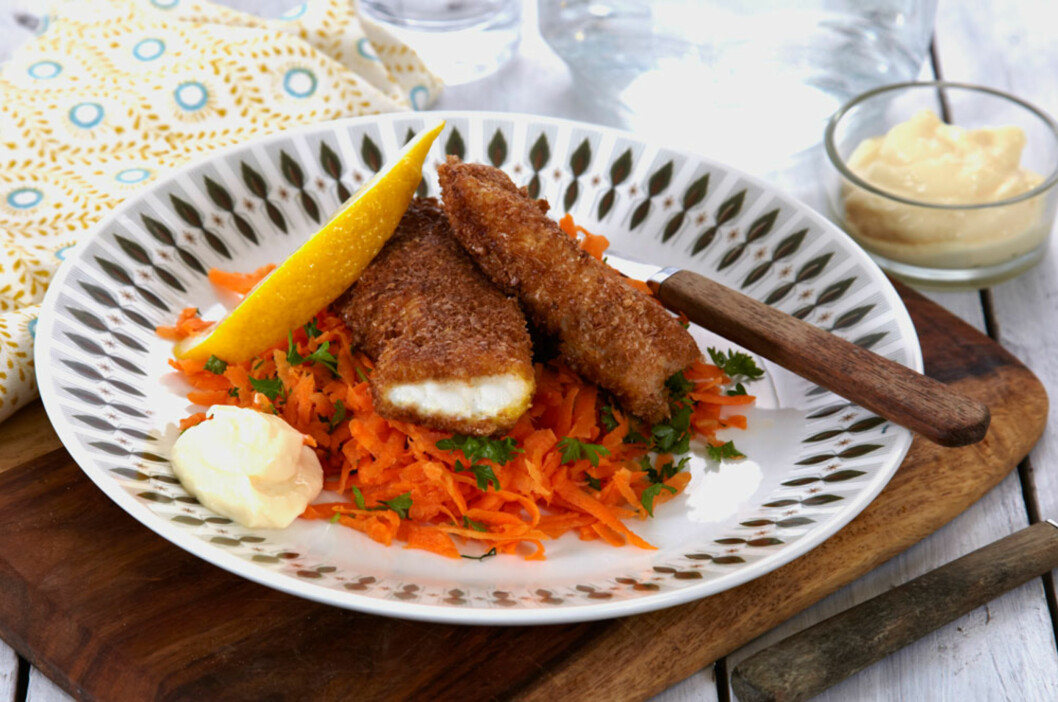 Jippi,fisk til middag! Jippi,fisk til middag!