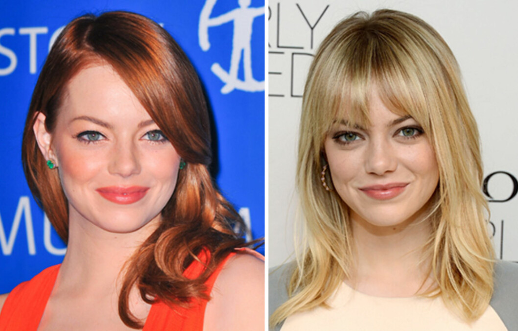 <strong>KALDT OG VARMT:</strong> Emma Stone endrer stadig hårfargen, men legg merke til hvordan hun holder seg til kaldere farger på øyebrynene når hun har blondt hår. Når lokkene er røde, tillater hun seg en litt varmere tone på brynene, og som du ser harmonerer dette svært godt med den varme hårfargen. Foto: All Over Press <strong>KALDT OG VARMT:</strong> Emma Stone endrer stadig hårfargen, men legg merke til hvordan hun holder seg til kaldere farger på øyebrynene når hun har blondt hår. Når lokkene er røde, tillater hun seg en litt varmere tone på brynene, og som du ser harmonerer dette svært godt med den varme hårfargen. Foto: All Over Press