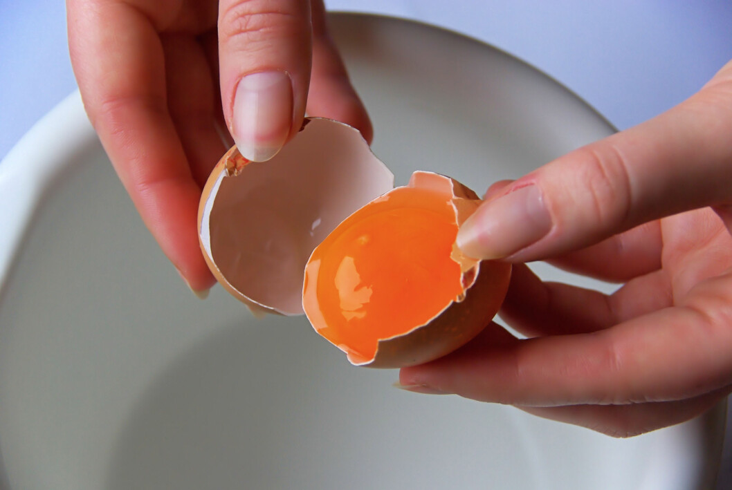 EGG: Er sunt, godt og supert i bakst - men det er utrolig hvor lett det er å få med skall når du knekker de åpne. Foto: LianeM / Alamy/All Over Press EGG: Er sunt, godt og supert i bakst - men det er utrolig hvor lett det er å få med skall når du knekker de åpne. Foto: LianeM / Alamy/All Over Press