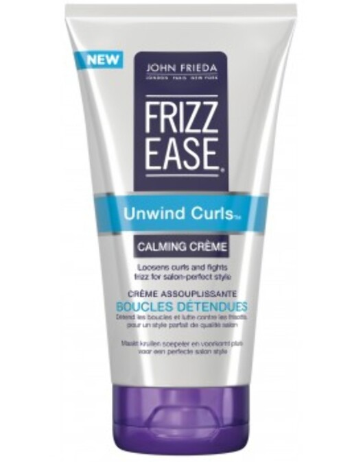 Frizz Ease Curl Calming Creme fra John Frieda, kr 105. Foto: Produsenten Frizz Ease Curl Calming Creme fra John Frieda, kr 105. Foto: Produsenten