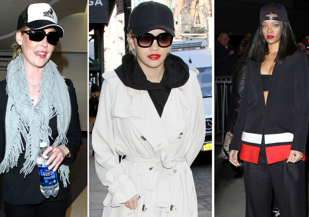 SLIK STYLER DE CAPSEN: Fra venstre Katherine Heigl, Rita Ora og Rihanna. Foto: All Over Press SLIK STYLER DE CAPSEN: Fra venstre Katherine Heigl, Rita Ora og Rihanna. Foto: All Over Press