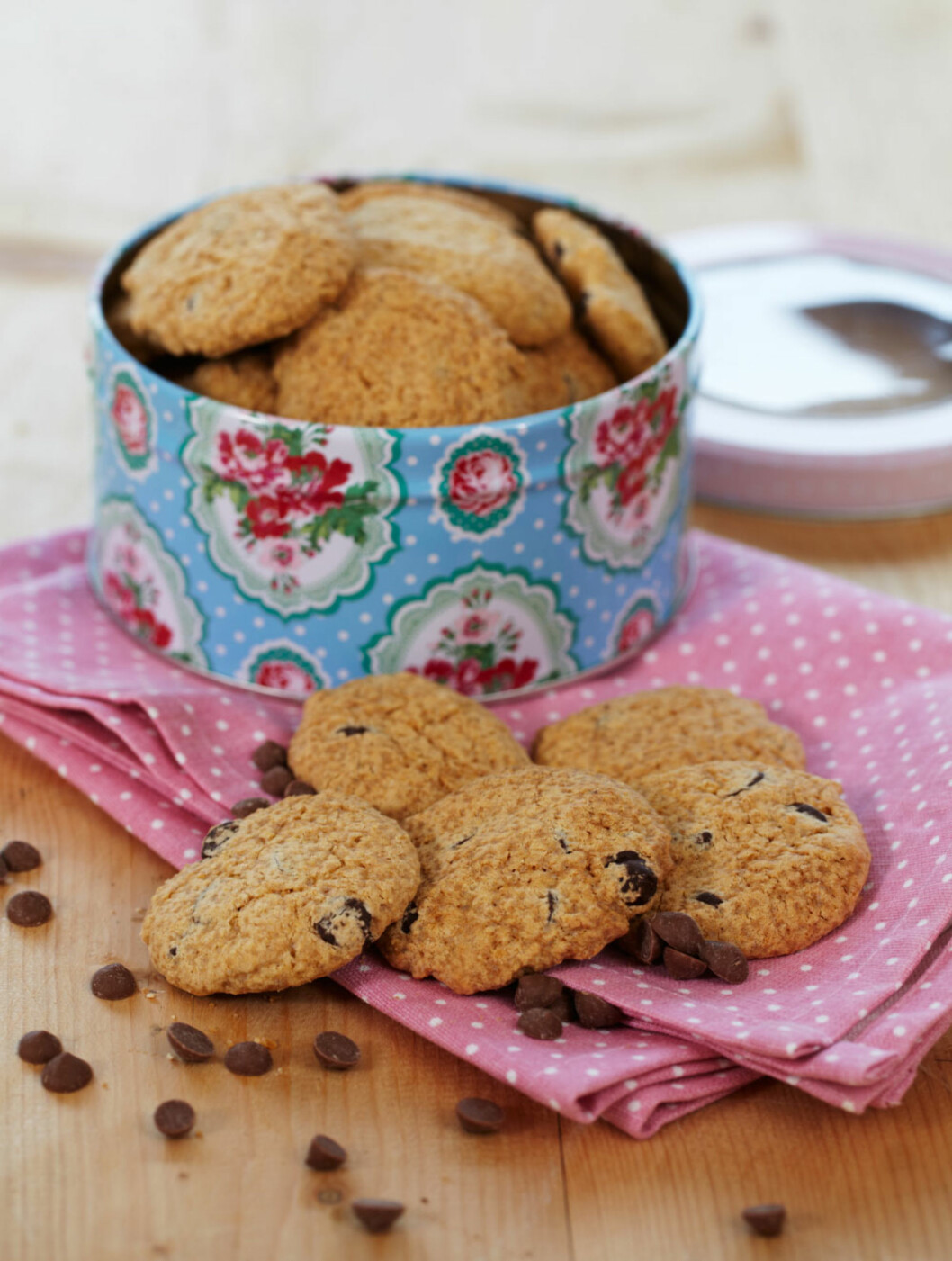 Sjokoladechip-cookies Foto: Synøve Dreyer Sjokoladechip-cookies Foto: Synøve Dreyer