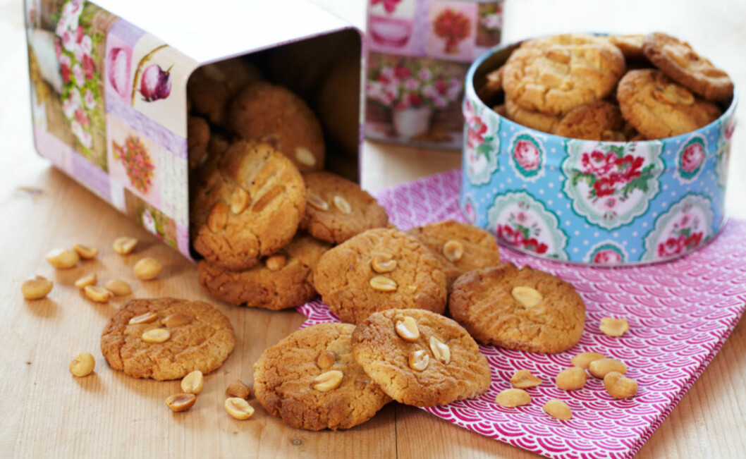 Peanøttsmør-cookies Foto: Synøve Dreyer Peanøttsmør-cookies Foto: Synøve Dreyer