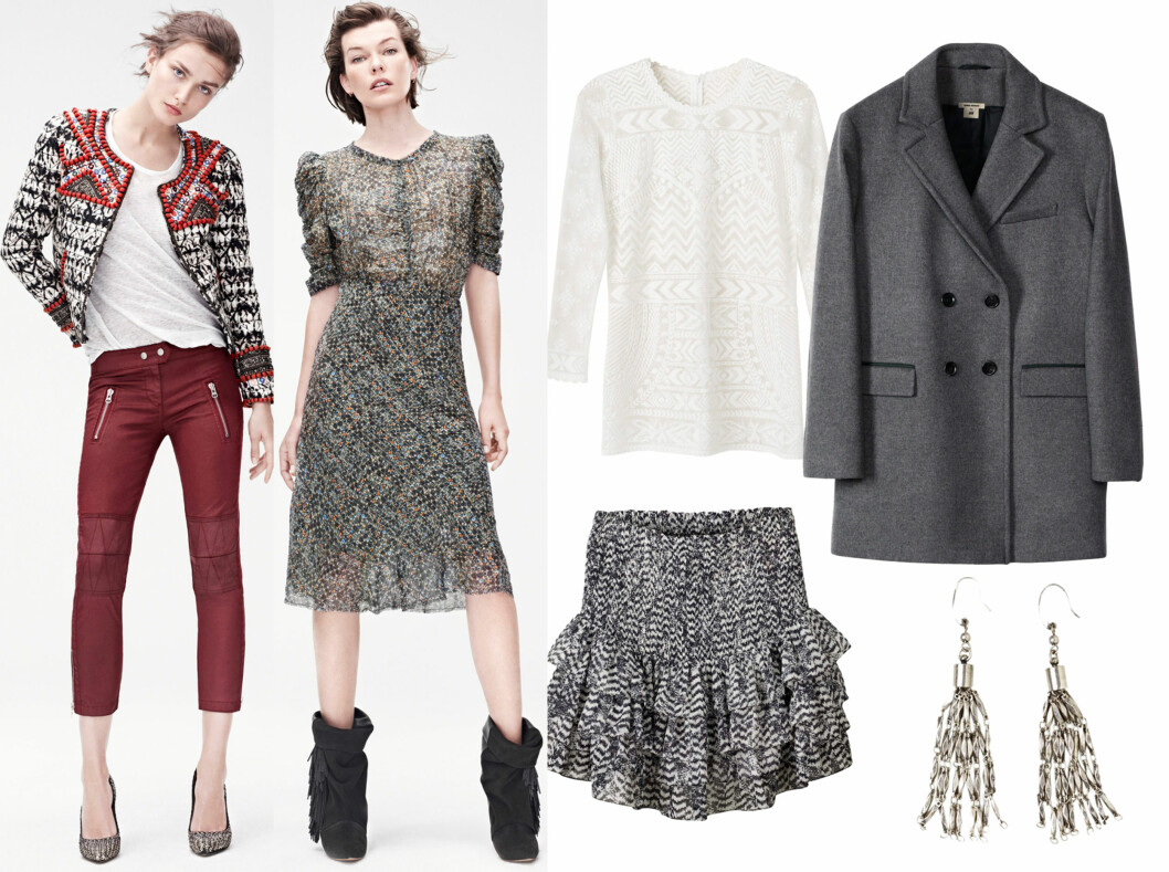 ISABEL MARANT FOR H&M: Bohemsk og rocka i herlig forening fra den franske designeren. Foto: Produsenten ISABEL MARANT FOR H&M: Bohemsk og rocka i herlig forening fra den franske designeren. Foto: Produsenten