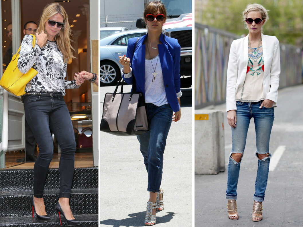 SMALE SKINNYJEANS MED ENKELBRETT: Se hvor kult Heidi Klum, Jessica Biel og Poppy Delevigne styler jeansbretten! Foto: All Over Press SMALE SKINNYJEANS MED ENKELBRETT: Se hvor kult Heidi Klum, Jessica Biel og Poppy Delevigne styler jeansbretten! Foto: All Over Press
