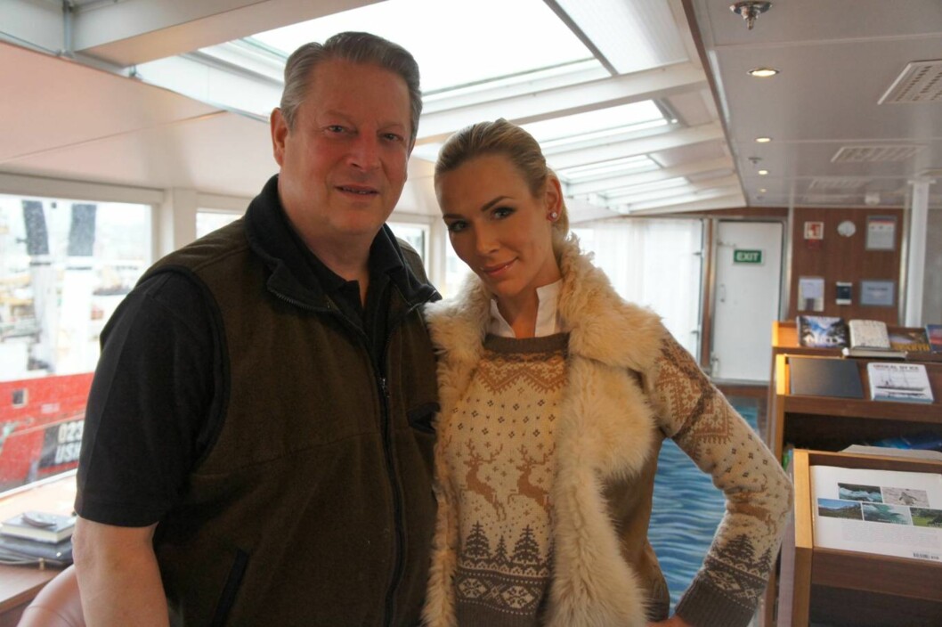 Gunhild Stordalen intervjuet sitt miljøidol Al Gore for KK! Foto: Privat Gunhild Stordalen intervjuet sitt miljøidol Al Gore for KK! Foto: Privat