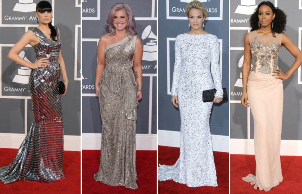 <strong>SØLV:</strong> (F.v) Jessie J, Kelly Osbourne, Carrie Underwood og Kelly Rowland. Foto: All Over Press <strong>SØLV:</strong> (F.v) Jessie J, Kelly Osbourne, Carrie Underwood og Kelly Rowland. Foto: All Over Press