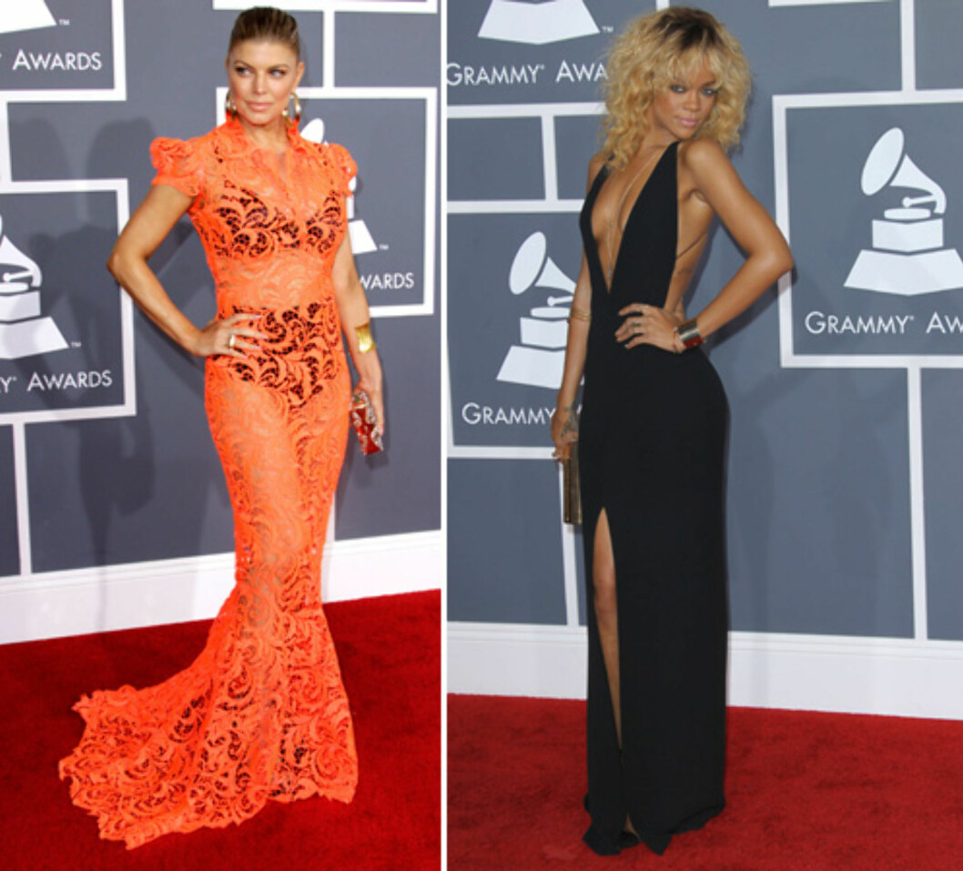 <strong>VISTE HUD:</strong> Popstjernene Fergie og Rihanna. Foto: All Over Press <strong>VISTE HUD:</strong> Popstjernene Fergie og Rihanna. Foto: All Over Press