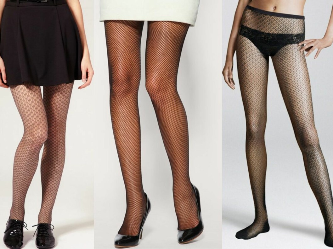<strong>BILLIG MÅTE Å SPRITE OPP ANTREKKET PÅ:</strong> Fra venstre med grove grå masker (kr 70, Asos.com), i midten i klassisk stil (kr 80, Asos.com) og med høyt liv (kr 80, H&M). <strong>BILLIG MÅTE Å SPRITE OPP ANTREKKET PÅ:</strong> Fra venstre med grove grå masker (kr 70, Asos.com), i midten i klassisk stil (kr 80, Asos.com) og med høyt liv (kr 80, H&M).