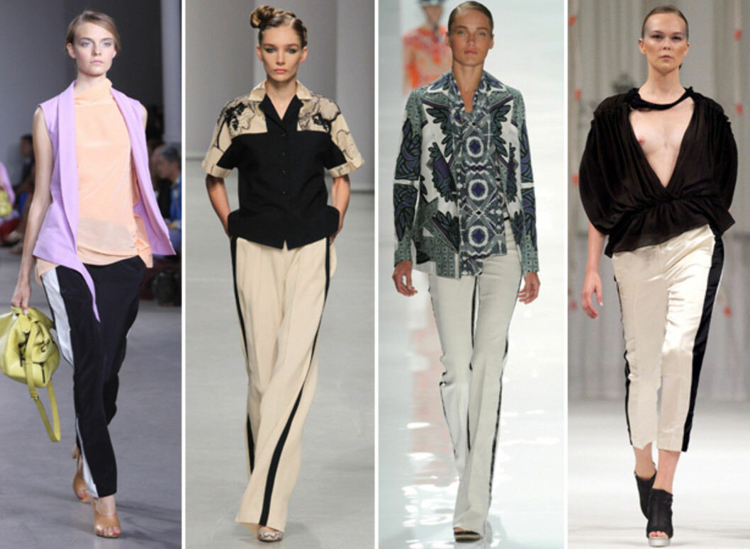 FARTSTRIPER: (F.v) 3.1 Phillip Lim, Antonio Marras, Derek Lam og Designers Remix. Foto: All Over Press FARTSTRIPER: (F.v) 3.1 Phillip Lim, Antonio Marras, Derek Lam og Designers Remix. Foto: All Over Press