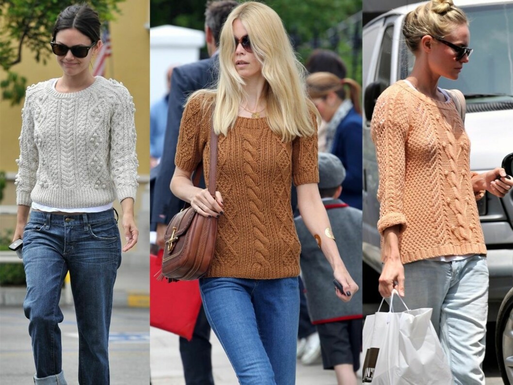 GENSER-GIRLS: Fra venstre skuespiller Rachel Bilson, supermodell Claudia Schiffer og skuespiller Kate Bosworth. Foto: All Over Press GENSER-GIRLS: Fra venstre skuespiller Rachel Bilson, supermodell Claudia Schiffer og skuespiller Kate Bosworth. Foto: All Over Press