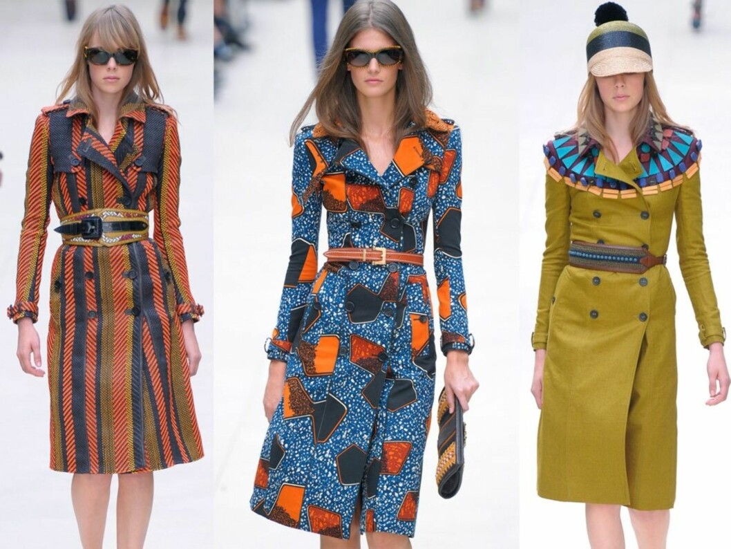 PIMP MY TRENCH: Ifølge den erkebritiske designeren Burberry Prorsum kan du trygt ta en pause fra den beige trenchen din til neste år. Foto: All Over Press PIMP MY TRENCH: Ifølge den erkebritiske designeren Burberry Prorsum kan du trygt ta en pause fra den beige trenchen din til neste år. Foto: All Over Press