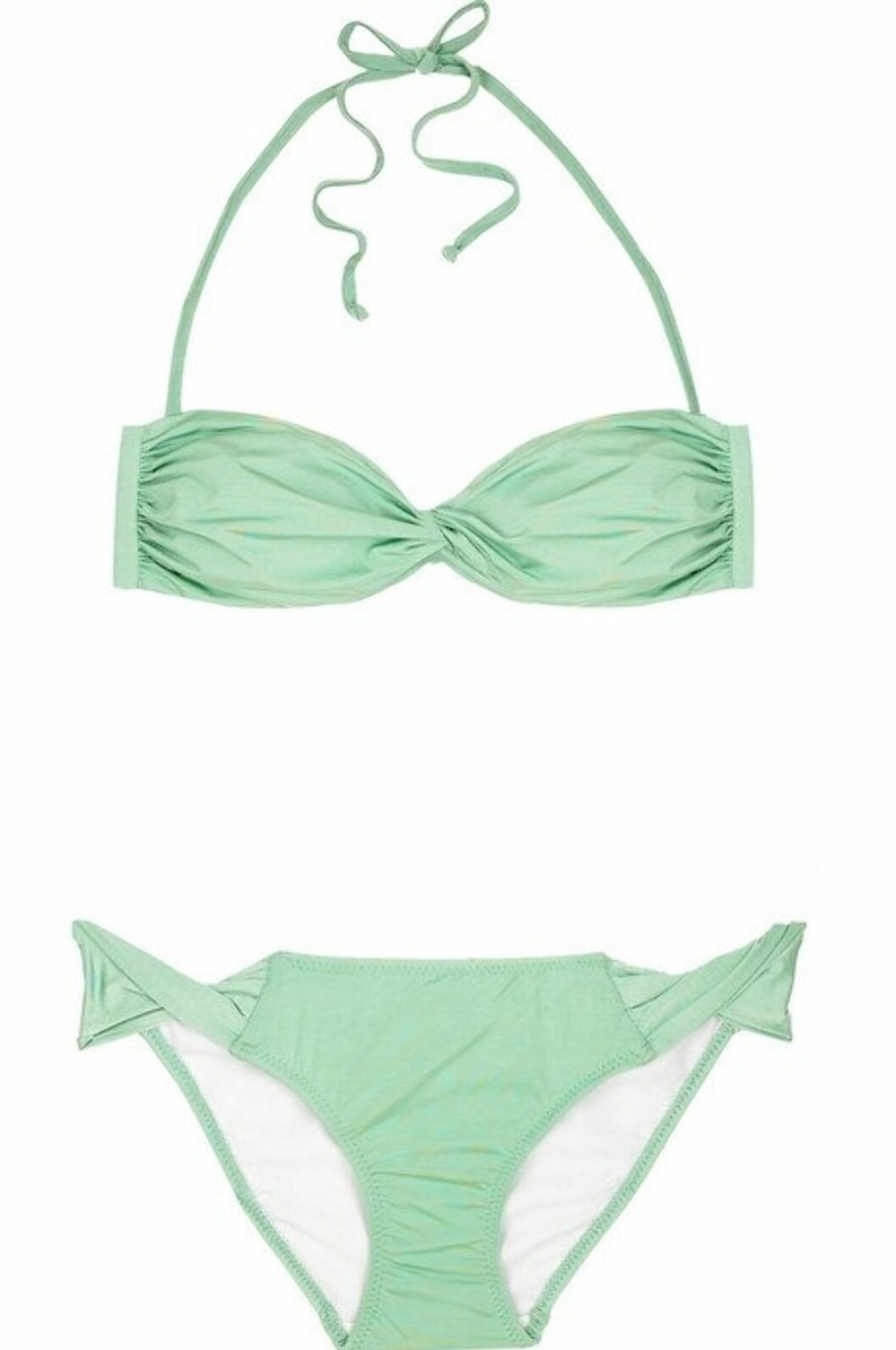 BLI EN 50-TALLSBABE: Bikini i lys mintfarge (kr 1350, Melissa Odabash/Netaporter.com). BLI EN 50-TALLSBABE: Bikini i lys mintfarge (kr 1350, Melissa Odabash/Netaporter.com).
