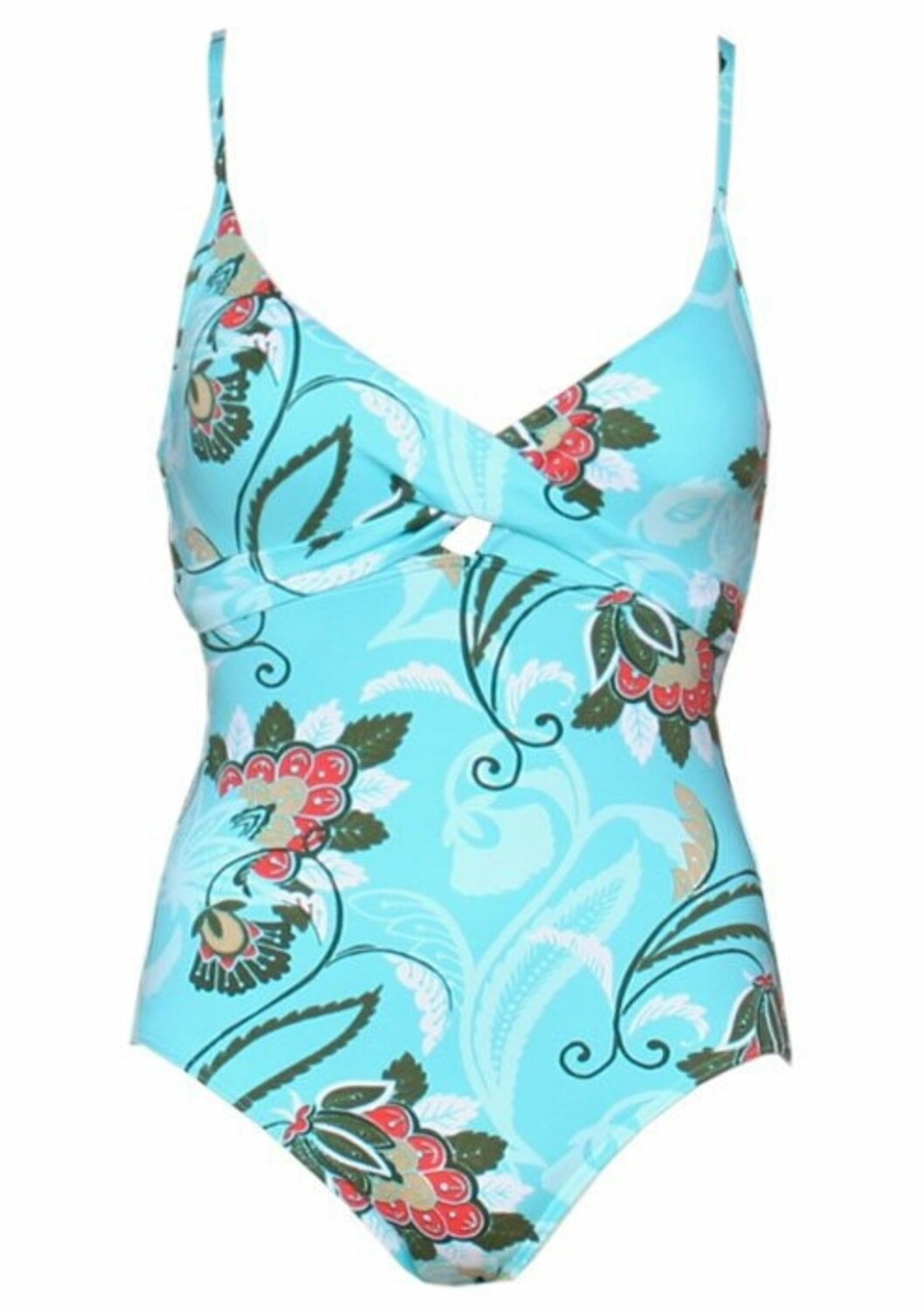 FÅR FRAM FORMENE: Søt og lyseblå badedrakt med paisley-detaljer (kr 600, Aqua Blu). FÅR FRAM FORMENE: Søt og lyseblå badedrakt med paisley-detaljer (kr 600, Aqua Blu).