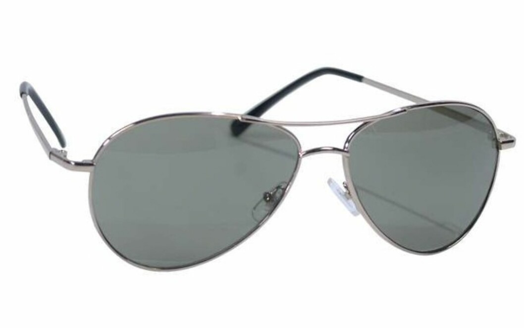 Klassisk pilotsolbrille (kr 100, Ellos). Klassisk pilotsolbrille (kr 100, Ellos).