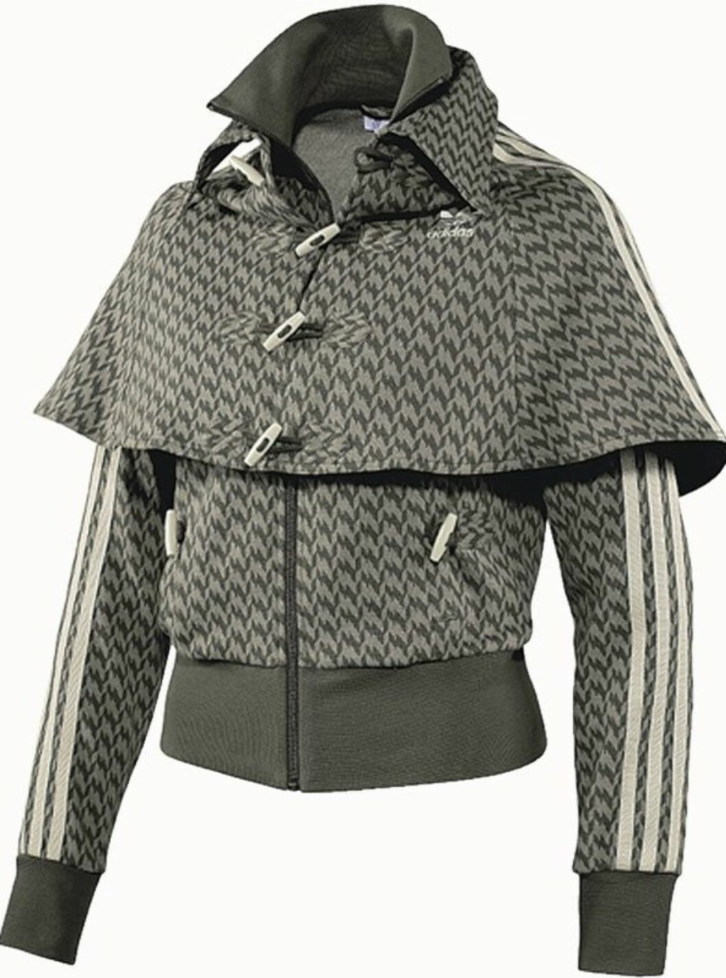 Cape i klassisk britisk stil (kr 1200, Adidas). Cape i klassisk britisk stil (kr 1200, Adidas).