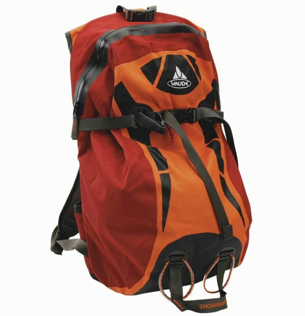 Smal ryggsekk, 22 liter (kr 900, Vaude/Sportshuset). Smal ryggsekk, 22 liter (kr 900, Vaude/Sportshuset).