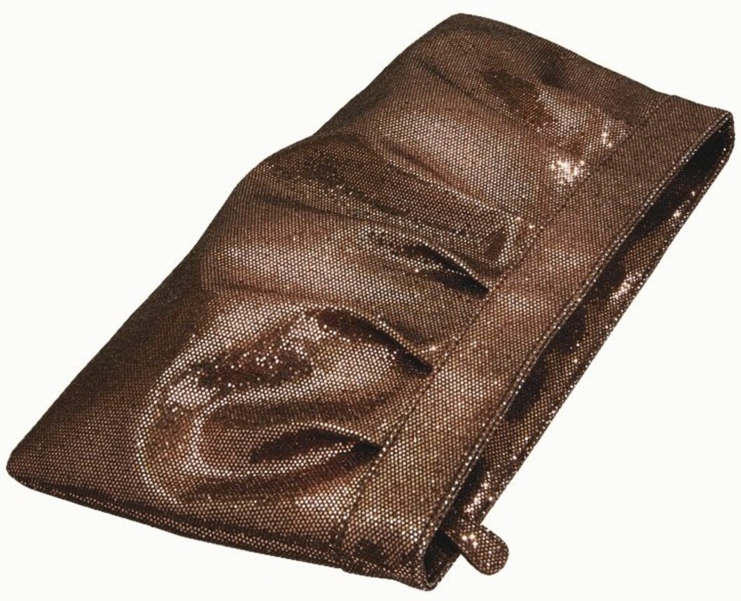 Glitrende veske (kr 100, H&M). Glitrende veske (kr 100, H&M).