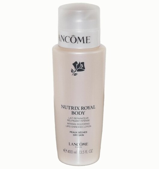 Lancôme Nutrix Royal Body er en intensiv pleie for kroppen, og skal holde huden gjennomfuktet i 24 timer (kr 345). Lancôme Nutrix Royal Body er en intensiv pleie for kroppen, og skal holde huden gjennomfuktet i 24 timer (kr 345).