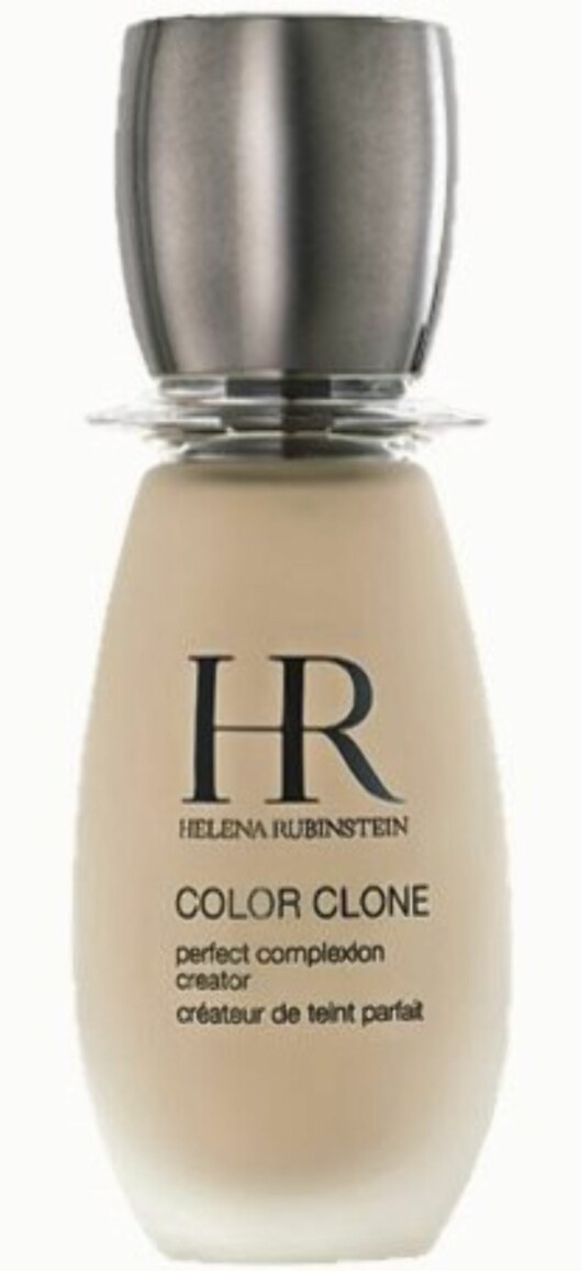 Foundation i flytende form. Helena Rubinstein Color Clone Foundation (kr 390). Foundation i flytende form. Helena Rubinstein Color Clone Foundation (kr 390).