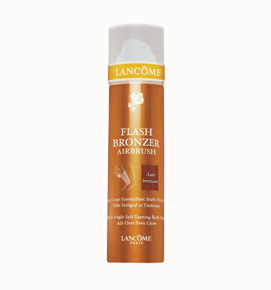 Spray-Tan fra Lancôme, Flash Bronzer Air Brush (kr 270/125 ml). Spray-Tan fra Lancôme, Flash Bronzer Air Brush (kr 270/125 ml).