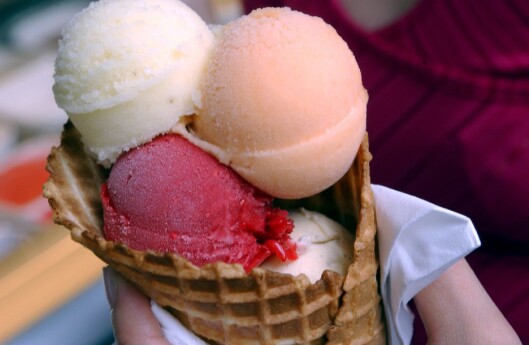 VELG SORBET: Sorbet er lettere enn for eksempel soft-is og fløteis. Foto: colourbox.com VELG SORBET: Sorbet er lettere enn for eksempel soft-is og fløteis. Foto: colourbox.com