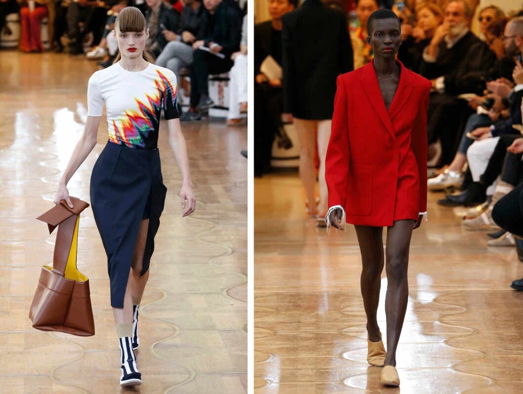 ACNE STUDIOS: Det svenske merket presenterer sin vår/sommer-kolleksjon for 2016. Foto: Scanpix ACNE STUDIOS: Det svenske merket presenterer sin vår/sommer-kolleksjon for 2016. Foto: Scanpix