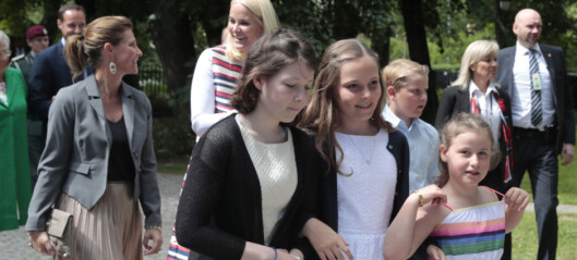 Barnebarna hyllet dronning Sonja Barnebarna hyllet dronning Sonja