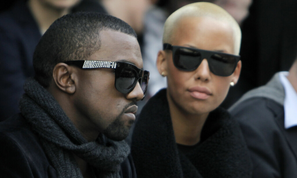 PROFILERT PAR: Kanye West og Amber Rose fotografert sammen på en motevisning i Paris i januar 2010. De siste åra er det Kim Kardashian som har sittet ved siden av West på første rad under diverse moteuker. Foto: AP/ NTB scanpix PROFILERT PAR: Kanye West og Amber Rose fotografert sammen på en motevisning i Paris i januar 2010. De siste åra er det Kim Kardashian som har sittet ved siden av West på første rad under diverse moteuker. Foto: AP/ NTB scanpix