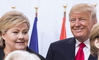image: - Slutt å dilte etter Donald Trump, Erna