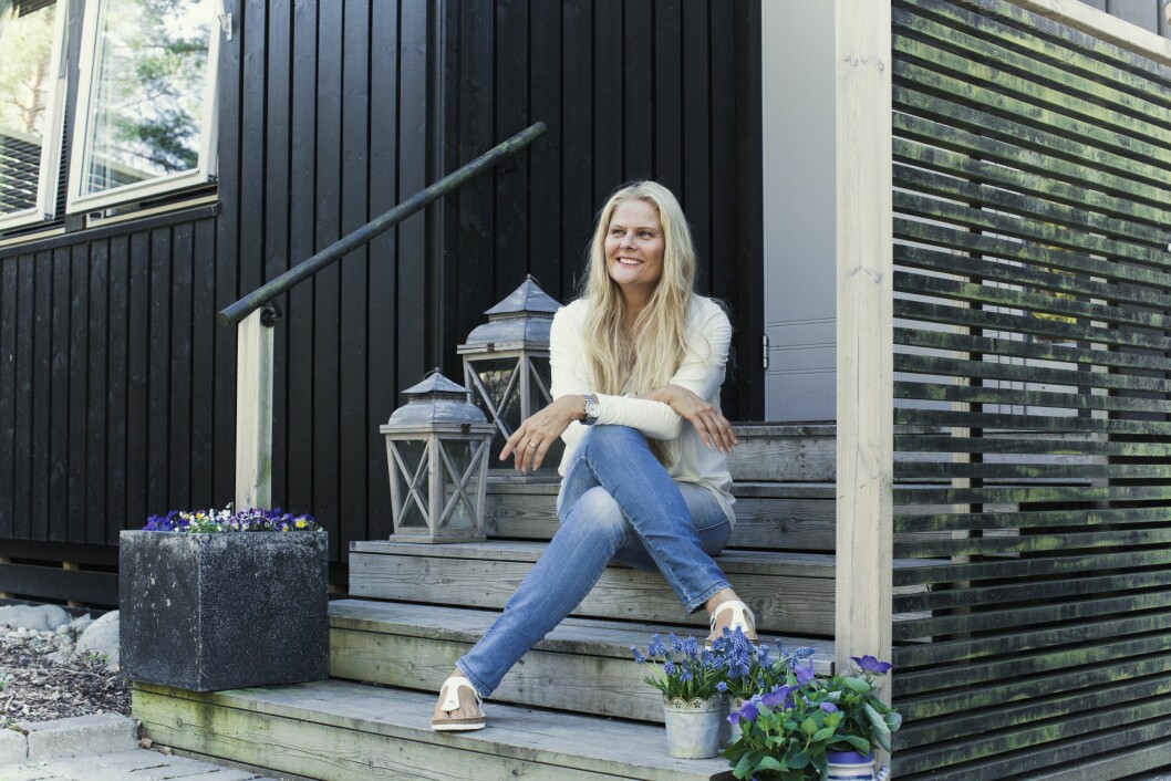 NYTT HUS: Litt over et år etter brannen kunne Inger Lise og sønnene endelig flytte tilbake i nytt hus. Det står på den gamle branntomta på Nordstrand i Oslo. Foto: Astrid Waller NYTT HUS: Litt over et år etter brannen kunne Inger Lise og sønnene endelig flytte tilbake i nytt hus. Det står på den gamle branntomta på Nordstrand i Oslo. Foto: Astrid Waller