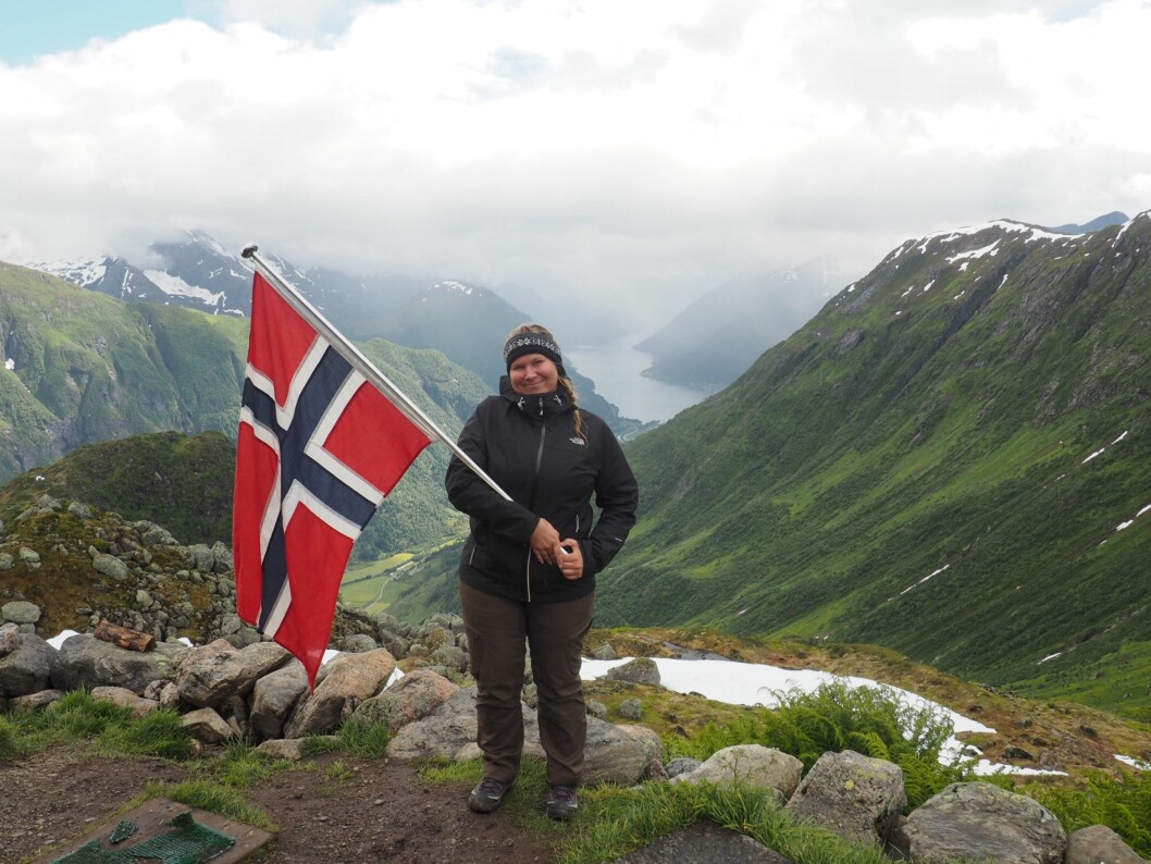 PÅ VEI MOT LOFOTEN: Martine Grorud. Foto: Privat PÅ VEI MOT LOFOTEN: Martine Grorud. Foto: Privat