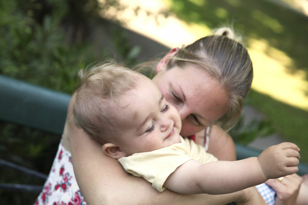 UVIRKELIG: Det var først en måned før fødselen at Lolita innså at hun faktisk skulle bli mamma. Foto: Frida Funemyr UVIRKELIG: Det var først en måned før fødselen at Lolita innså at hun faktisk skulle bli mamma. Foto: Frida Funemyr