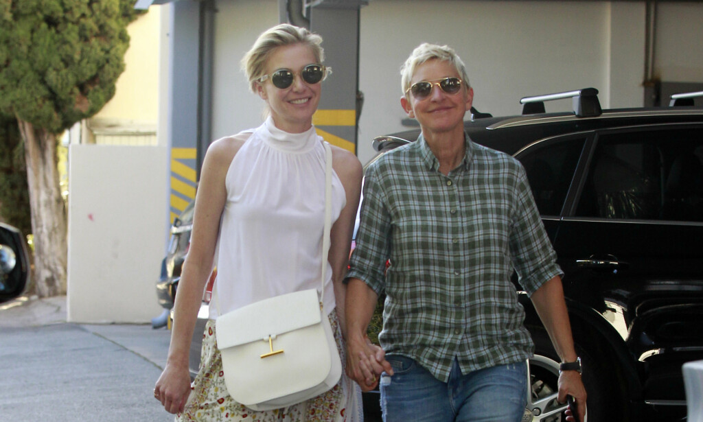 GIFT: Ellen DeGeneres sammen med kona Portia de Rossi, som hun har vært gift med siden 2008. Foto: NTB Scanpix GIFT: Ellen DeGeneres sammen med kona Portia de Rossi, som hun har vært gift med siden 2008. Foto: NTB Scanpix