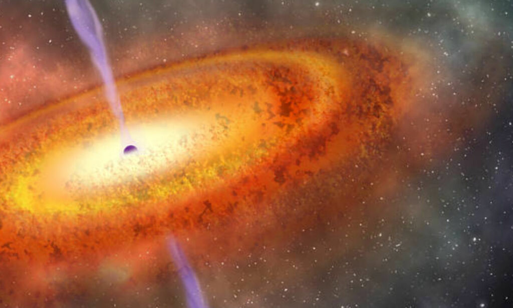 image: Forskere har oppdaget et svart hull som kan omskrive universets historie