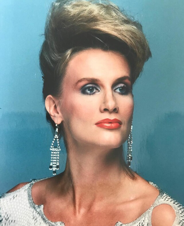 MODELL: Gunilla Persson gjorde det stort som modell i sin ungdom. Det var det som i utgangspunktet bragte henne til USA. Foto: Privat MODELL: Gunilla Persson gjorde det stort som modell i sin ungdom. Det var det som i utgangspunktet bragte henne til USA. Foto: Privat