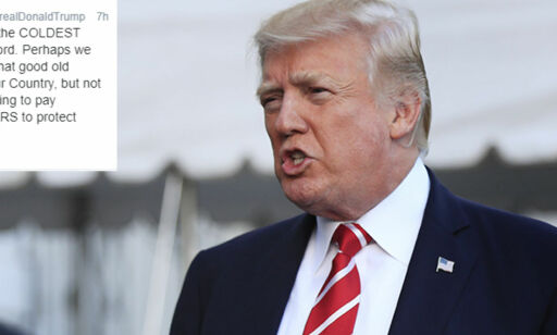 image: Trump etterspør «den gode gamle globale oppvarmingen»: - Totalt uansvarlig