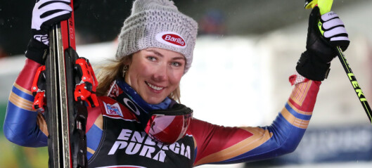 Shiffrin lekte med konkurrentene i slalåm Shiffrin lekte med konkurrentene i slalåm