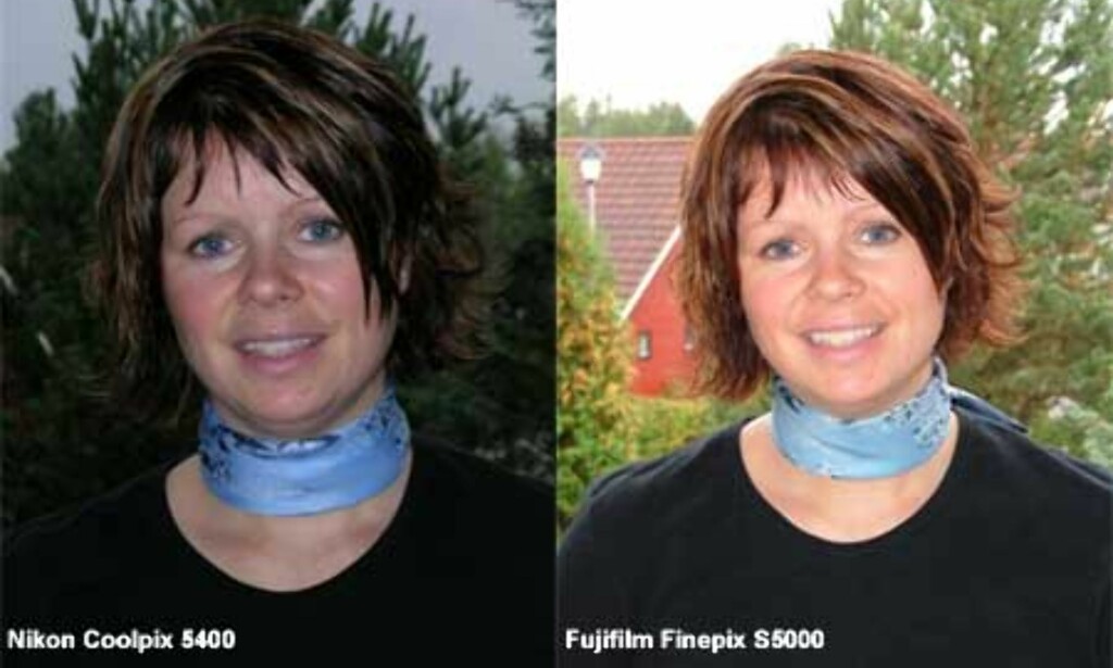 Blits-bildene ble ofte mørkere enn vi hadde ønsket med kameraet i Auto-posisjon. Blits-bildene ble ofte mørkere enn vi hadde ønsket med kameraet i Auto-posisjon.