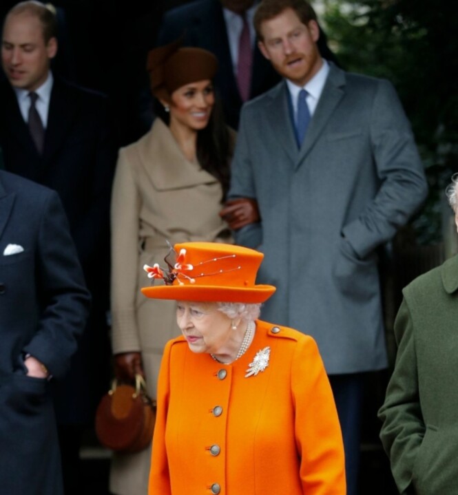 FØRSTE GANG: Første juledag var første gang Meghan Markle og dronning Elizabeth viste seg offentlig sammen. Foto: NTB Scanpix FØRSTE GANG: Første juledag var første gang Meghan Markle og dronning Elizabeth viste seg offentlig sammen. Foto: NTB Scanpix